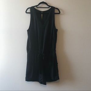 Banana Republic Black Tie Front Romper